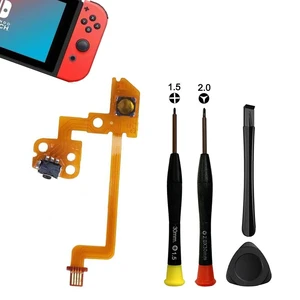 1 Set L- Button Key Ribbon Flex Cable Replacement for Nintendo Switch Joycon NS Left Joycon Controller with Repair Tool Set(Y2.0screwdriver +1.5screwdriver crowbar triangle paddles)(Joycon-L) 1 Set L- Button Key Ribbon Flex Cable Replacement for Nintendo Switch Joycon NS Left Joycon Controller with Repair Tool Set(Y2.0screwdriver +1.5screwdriver crowbar triangle paddles)(Joycon-L)