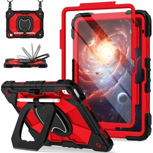 Case for iPad 10th Generation 10.9", iPad A16 11th Generation 11"Red | 2022/2025 Rugged i Pad Case 10th Gen with 360°Rotating Stand Screen Protector Pen Holder Shoulder Strap Case for iPad 10th Generation 10.9", iPad A16 11th Generation 11"Red | 2022/2025 Rugged i Pad Case 10th Gen with 360°Rotating Stand Screen Protector Pen Holder Shoulder Strap