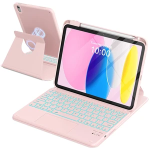for iPad 11th (A16)/10th Gen Case Keyboard, Portrait/Tablet Mode | Detachable Magnetic Protective Case, Wireless Keyboard with Smart Trackpad, 7-Color Backlit, Landscape/Portrait, Pink for iPad 11th (A16)/10th Gen Case Keyboard, Portrait/Tablet Mode | Detachable Magnetic Protective Case, Wireless Keyboard with Smart Trackpad, 7-Color Backlit, Landscape/Portrait, Pink