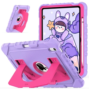 Case for iPad A16 11th Generation 11 inch 2025/ 10th Gen 10.9'' 2022 | Shockproof Rugged Heavy Duty 11/10 th Gen i Pad Protective Cover with Pencil Holder, Built-in Kickstand, Purple+Hot Pink Case for iPad A16 11th Generation 11 inch 2025/ 10th Gen 10.9'' 2022 | Shockproof Rugged Heavy Duty 11/10 th Gen i Pad Protective Cover with Pencil Holder, Built-in Kickstand, Purple+Hot Pink
