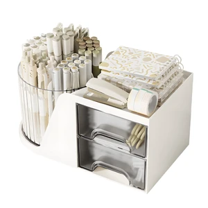 360 Degree Rotating Pencil Pen Holder for Desk , Cute Desk Pen Organizers Desktop Storage Stationery Supplies Cup Pot for Office School Home Art Supply Accessories Caddy Makeup Brush Holder White 360 Degree Rotating Pencil Pen Holder for Desk , Cute Desk Pen Organizers Desktop Storage Stationery Supplies Cup Pot for Office School Home Art Supply Accessories Caddy Makeup Brush Holder White