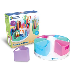 Create-a-Space Storage Center, Pastel | Rotating Caddy Organizer for Kids, Art Supply Organizers for Markers, Pens and Pencils, Classroom Table Caddy for Teachers Create-a-Space Storage Center, Pastel | Rotating Caddy Organizer for Kids, Art Supply Organizers for Markers, Pens and Pencils, Classroom Table Caddy for Teachers