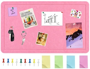 28"x16" Pink Large Vision Cork Bulletin Board for Wall Office | Compact Soft Felt Pin Board, 28x16in Large Size, Multi-Color, Home/Office Use, Full Kit with Pins, Strong Adhesive 28"x16" Pink Large Vision Cork Bulletin Board for Wall Office | Compact Soft Felt Pin Board, 28x16in Large Size, Multi-Color, Home/Office Use, Full Kit with Pins, Strong Adhesive