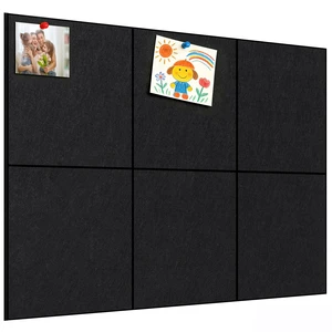 Felt Bulletin Board 36x24 in, 6-Pack Self-Adhesive Felt Wall Tiles | Cork Boards for Walls Alternative with 35 Push Pins & 40 Adhesive Tabs,Large Pin Boards for Office, Home & Classroom Decor Felt Bulletin Board 36x24 in, 6-Pack Self-Adhesive Felt Wall Tiles | Cork Boards for Walls Alternative with 35 Push Pins & 40 Adhesive Tabs,Large Pin Boards for Office, Home & Classroom Decor