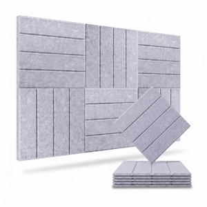 Felt Bulletin Board Tiles 6 Pack 12x12 Inch Large Square Sound Absorbing Pin Board, Self-Adhesive Tape Easy Wall Mount, Push Pin Memo Board for Office Home School Decor, Gray Felt Bulletin Board Tiles 6 Pack 12x12 Inch Large Square Sound Absorbing Pin Board, Self-Adhesive Tape Easy Wall Mount, Push Pin Memo Board for Office Home School Decor, Gray