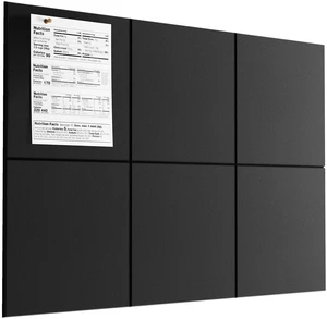 Felt Bulletin Board 36" x 24", Black Felt Wall Tiles Push Pins | Cork Board For Walls Alternative, 6 Pack 11.8" x 11.8" Wall Panels, Pin Board Custom Layout Design, Office Decor Home Decor Felt Bulletin Board 36" x 24", Black Felt Wall Tiles Push Pins | Cork Board For Walls Alternative, 6 Pack 11.8" x 11.8" Wall Panels, Pin Board Custom Layout Design, Office Decor Home Decor