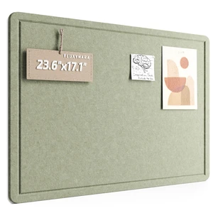 23.6" x 17.1" Bulletin Board, Sage | Cork Board Alternative with 12 Removable Adhesive Tabs, Foldable Felt Pin Board for Home, Office, Classroom & Dorm 23.6" x 17.1" Bulletin Board, Sage | Cork Board Alternative with 12 Removable Adhesive Tabs, Foldable Felt Pin Board for Home, Office, Classroom & Dorm