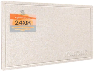 Felt Bulletin Board 24x18 inches, Decorative Pin Board for Home & Office | Cork Board Alternative for Wall with Push Pins, Display Mood Board for Photos, Notes & Reminders Felt Bulletin Board 24x18 inches, Decorative Pin Board for Home & Office | Cork Board Alternative for Wall with Push Pins, Display Mood Board for Photos, Notes & Reminders