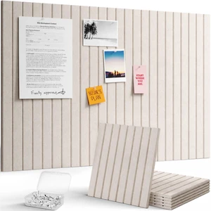 Large Felt Bulletin Board with Self-Adhesive 36" x 24"- 6 Pack | Cork Board for Walls Alternative, Pin Board with 30 Pins, Message Boards for Classroom Dorm Home Office Decor, Oatmeal Large Felt Bulletin Board with Self-Adhesive 36" x 24"- 6 Pack | Cork Board for Walls Alternative, Pin Board with 30 Pins, Message Boards for Classroom Dorm Home Office Decor, Oatmeal
