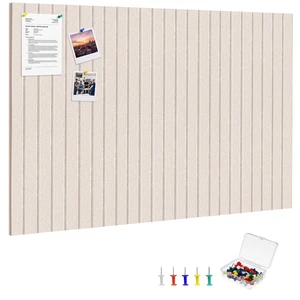 Large Cork Board 36" x 24", 6-Pack Felt Bulletin Board, Pin Boards | Includes Pushpins & 40 Removable Adhesive Tabs, High-Density, Notice Boards for Walls Office School Home Decor - Oatmeal Large Cork Board 36" x 24", 6-Pack Felt Bulletin Board, Pin Boards | Includes Pushpins & 40 Removable Adhesive Tabs, High-Density, Notice Boards for Walls Office School Home Decor - Oatmeal