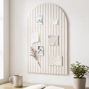 Arched Felt Bulletin Board 35" x 24", 6 Pack Large Cork Board Pin Board | Includes 30 Removable Adhesive Tabs & 30 Push Pins, Notice Boards for Home Office School Memo Photo Wall Decor - Oatmeal Arched Felt Bulletin Board 35" x 24", 6 Pack Large Cork Board Pin Board | Includes 30 Removable Adhesive Tabs & 30 Push Pins, Notice Boards for Home Office School Memo Photo Wall Decor - Oatmeal