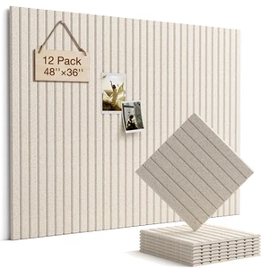 Felt Bulletin Board 48"×36" Cork Board with 60 Adhesive Tab Oatmeal | 12 Pack Cork Boards for Office, Pin Boards For Walls, Use in Bedroom Home Classroom Decor Felt Bulletin Board 48"×36" Cork Board with 60 Adhesive Tab Oatmeal | 12 Pack Cork Boards for Office, Pin Boards For Walls, Use in Bedroom Home Classroom Decor