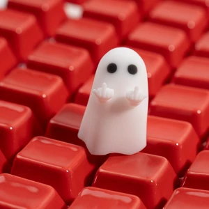 Artisan Keycaps - Cute Ghost Resin Keycap 1U Replacement | Handmade Resin, Cute Ghost Design, 1U for ESC Key, MX Switch Compatible Artisan Keycaps - Cute Ghost Resin Keycap 1U Replacement | Handmade Resin, Cute Ghost Design, 1U for ESC Key, MX Switch Compatible