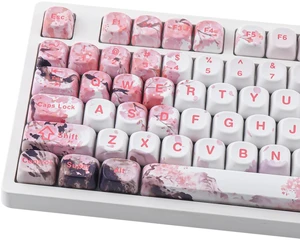 MOA PBT Keycaps Cherry Blossom-Landscape Painting Sakura Pink Cute Keycaps | 131 Keys Custom Dye Sub Key Caps Keyboard Keycap Set for MX Switches Mechanical MOA PBT Keycaps Cherry Blossom-Landscape Painting Sakura Pink Cute Keycaps | 131 Keys Custom Dye Sub Key Caps Keyboard Keycap Set for MX Switches Mechanical