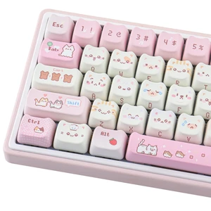 Cute Cat Keycaps Set,Pink Pixel 132 Key Mechanical Keyboard Keycap | MAO Profile Keycaps PBT Custom Key Caps Keyboard Keycap for 60%,65%,75%,100% Mechanical Keyboard Cute Cat Keycaps Set,Pink Pixel 132 Key Mechanical Keyboard Keycap | MAO Profile Keycaps PBT Custom Key Caps Keyboard Keycap for 60%,65%,75%,100% Mechanical Keyboard