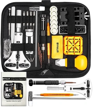 Watch Link Removal Kit, Watch Repair Kit, Watch Case Opener Spring Bar Tools, Watch Battery Replacement Tool Kit, Watch Band Link Pin Tool Set with Carrying Case and Instruction Manual Watch Link Removal Kit, Watch Repair Kit, Watch Case Opener Spring Bar Tools, Watch Battery Replacement Tool Kit, Watch Band Link Pin Tool Set with Carrying Case and Instruction Manual