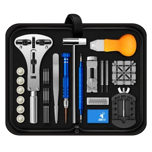 Watch Repair Tool Kit, Battery Replacement, Strap Adjustment, Bracelet Pin Removal, Band Link Remover, Resizing Tool, Wrench Opening Cover, Case Back Opener, Screwdriver, Spring Bar Watch Repair Tool Kit, Battery Replacement, Strap Adjustment, Bracelet Pin Removal, Band Link Remover, Resizing Tool, Wrench Opening Cover, Case Back Opener, Screwdriver, Spring Bar