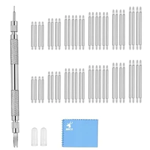 Watch Spring Bar Tool, Watch Repair Kit to Replace the Watch Strap, Watch Link Removal Tool, With User Manual, 56PCS (16-26mm) Spring Bars Watch Spring Bar Tool, Watch Repair Kit to Replace the Watch Strap, Watch Link Removal Tool, With User Manual, 56PCS (16-26mm) Spring Bars