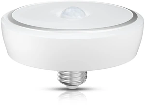 PIR Motion Sensor LED Ceiling Light, 15W (150W Equivalent) E26 Medium Base Dusk to Dawn LED Ceiling Light Auto On/Off Night Light for Walkway Porch Garage Basement Patio, Daylight 6000K PIR Motion Sensor LED Ceiling Light, 15W (150W Equivalent) E26 Medium Base Dusk to Dawn LED Ceiling Light Auto On/Off Night Light for Walkway Porch Garage Basement Patio, Daylight 6000K
