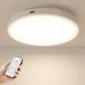 10,000mAh Rechargeable Radar Motion Sensor Ceiling Light with Remote, 7.68" Wireless LED Light No Wiring, 3 Color Temperatures, Dimmable Always-on Mode, Battery Powered for Shower Closet Shed Garage 10,000mAh Rechargeable Radar Motion Sensor Ceiling Light with Remote, 7.68" Wireless LED Light No Wiring, 3 Color Temperatures, Dimmable Always-on Mode, Battery Powered for Shower Closet Shed Garage