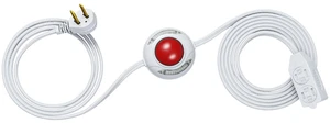 12 FT Light Extension Cord with ON/Off Switch for Christmas Lights, Step on Foot Switch Power Cord, Angled Flat Plug, 2-Prong 3 Outlets, 16/2C, White, ETL Listed 12 FT Light Extension Cord with ON/Off Switch for Christmas Lights, Step on Foot Switch Power Cord, Angled Flat Plug, 2-Prong 3 Outlets, 16/2C, White, ETL Listed