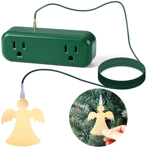 ON Off Touch Control Ornament for Christmas Tree Lights Electrical Outlet with Christmas Tree Ornament, Touch Control Switch Controller for Trees Decor, 120V 10A 1200W ON Off Touch Control Ornament for Christmas Tree Lights Electrical Outlet with Christmas Tree Ornament, Touch Control Switch Controller for Trees Decor, 120V 10A 1200W