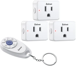 Mini 3-Gang Remote Control Outlet Plug Switches, Mini Key Design | 80-275V/15A/1500W, Removable, No Wiring No WiFi, 300 ft, Expandable, for Household Appliances, Christmas Tree, Fans(3 Pack) Mini 3-Gang Remote Control Outlet Plug Switches, Mini Key Design | 80-275V/15A/1500W, Removable, No Wiring No WiFi, 300 ft, Expandable, for Household Appliances, Christmas Tree, Fans(3 Pack)