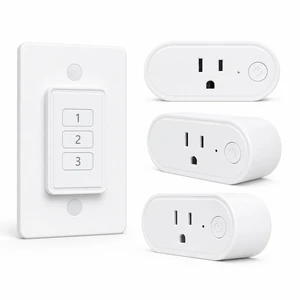 Remote Control Outlet: Wireless Light Switch with Wall Plate Long Range Plug in On Off Switch for Lights & Small Appliances 1 Remote for 3 Outlets no Wiring Remote Control Outlet: Wireless Light Switch with Wall Plate Long Range Plug in On Off Switch for Lights & Small Appliances 1 Remote for 3 Outlets no Wiring