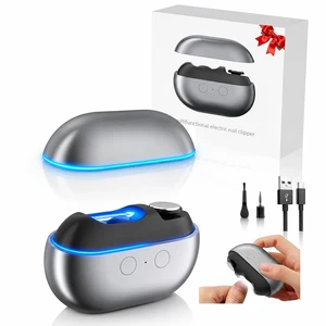 Electric-Nail-Clipper-for-Seniors-Smart Automatic Fingernail Clipper 4 in 1- Electric Nail Trimmer with Light &Nail Scraps All Ages-Toe Nail Trimmer/toenail Clipper for Men/Old-Clipper Dark Silver Electric-Nail-Clipper-for-Seniors-Smart Automatic Fingernail Clipper 4 in 1- Electric Nail Trimmer with Light &Nail Scraps All Ages-Toe Nail Trimmer/toenail Clipper for Men/Old-Clipper Dark Silver
