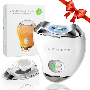 Electric Nail Clippers, with LED Light and Nail File, Fingernail Clipper Storage, 3 Speeds Ideal Digital Display, USB Rechargeable Safety Nail Trimmer for Baby, Kids, Seniors, Caregivers Electric Nail Clippers, with LED Light and Nail File, Fingernail Clipper Storage, 3 Speeds Ideal Digital Display, USB Rechargeable Safety Nail Trimmer for Baby, Kids, Seniors, Caregivers