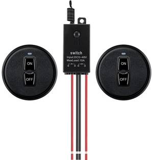 Mini Remote Control Switch,DC 12V/24V/48V/10A Relay,328FT Range | Wireless RF Switch for Car,Motor,Lamps,LED Lights,Fan Mini Remote Control Switch,DC 12V/24V/48V/10A Relay,328FT Range | Wireless RF Switch for Car,Motor,Lamps,LED Lights,Fan