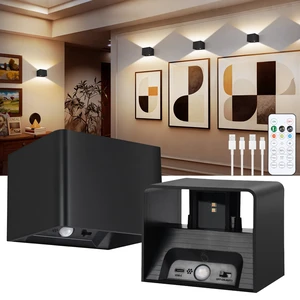 Motion Sensor Wall Light 5000mAh Battery Operated,Rechargeable Wall Sconce Set of 2 Wireless Closet Light,3CCT & Dimmable Up and Down Night Lights Magnetic Stair Lights for Bedroom Hallway Motion Sensor Wall Light 5000mAh Battery Operated,Rechargeable Wall Sconce Set of 2 Wireless Closet Light,3CCT & Dimmable Up and Down Night Lights Magnetic Stair Lights for Bedroom Hallway