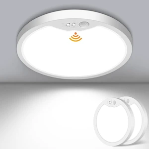 7 Inch Hardwired Motion Sensor Ceiling Light for Closet, Hallway | 2 Pack 2700K/4000K/6500K Non-Dimmable Motion Sensor Light Indoor with Timer, Low Profile LED Ceiling Light, Pantry, Activated 7 Inch Hardwired Motion Sensor Ceiling Light for Closet, Hallway | 2 Pack 2700K/4000K/6500K Non-Dimmable Motion Sensor Light Indoor with Timer, Low Profile LED Ceiling Light, Pantry, Activated