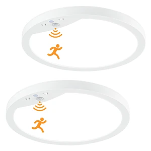 2-Pack 20W Motion Sensor Ceiling Lights Hard-Wired, 9Inch Indoor Motion Activated LED Ceiling Light Fixtures with 3 Modes, 4000K Flush Mount Lights for Closet Stairwell Hallway, NOT Battery Operated 2-Pack 20W Motion Sensor Ceiling Lights Hard-Wired, 9Inch Indoor Motion Activated LED Ceiling Light Fixtures with 3 Modes, 4000K Flush Mount Lights for Closet Stairwell Hallway, NOT Battery Operated