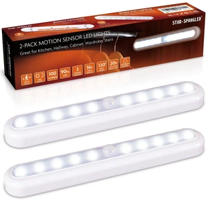 11 Motion Sensor Lights Indoor AA Battery, 2 Pack Cool White | Strong Adhesive Stick on LED Lamp High CRI, AA Battery Operated Powered, For Closet Stairs Under Cabinet Kitchen Pantry Shelf 11 Motion Sensor Lights Indoor AA Battery, 2 Pack Cool White | Strong Adhesive Stick on LED Lamp High CRI, AA Battery Operated Powered, For Closet Stairs Under Cabinet Kitchen Pantry Shelf