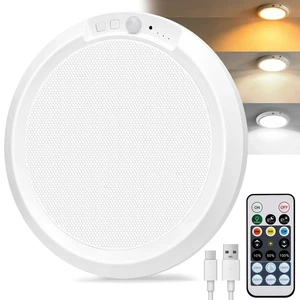 150% Brightness Rechargeable Motion Sensor Ceiling Light with Remote | Battery Operated Ceiling Light, Motion Sensor, Magnetic, Wireless, 10000mAh 3 Modes 3 CCT 10 Level Brightness, 1 Pack 150% Brightness Rechargeable Motion Sensor Ceiling Light with Remote | Battery Operated Ceiling Light, Motion Sensor, Magnetic, Wireless, 10000mAh 3 Modes 3 CCT 10 Level Brightness, 1 Pack