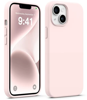 Compatible with iPhone 14 Case, Full Body Food-Grade Silicone Wear-Resistant, Anti-Drop Protection with Soft Anti-Scratch Microfiber Lining Phone Case, Chalk Pink Compatible with iPhone 14 Case, Full Body Food-Grade Silicone Wear-Resistant, Anti-Drop Protection with Soft Anti-Scratch Microfiber Lining Phone Case, Chalk Pink
