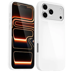 for iPhone 17 Pro/ 18 Pro Case Silicone, Glossy Soft Rubber Gel Jelly Cute Protective Plastic Simple Plain Phone Case Cover for Women Girl, Slim Thin Flexible TPU, White for iPhone 17 Pro/ 18 Pro Case Silicone, Glossy Soft Rubber Gel Jelly Cute Protective Plastic Simple Plain Phone Case Cover for Women Girl, Slim Thin Flexible TPU, White