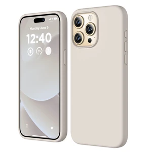 Silicone for iPhone 15 Pro Max Case, Phone Cover, Stone | Full Body Protection, Shockproof Slim Phone Case with Anti-Scratch Microfiber Lining Silicone for iPhone 15 Pro Max Case, Phone Cover, Stone | Full Body Protection, Shockproof Slim Phone Case with Anti-Scratch Microfiber Lining