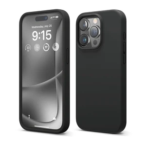 Premium Liquid Silicone Case for iPhone 15 Pro Black | Liquid Silicone, Full Body Protective Cover, Shockproof, Slim Phone, Anti-Scratch Soft Microfiber Lining (Black) Premium Liquid Silicone Case for iPhone 15 Pro Black | Liquid Silicone, Full Body Protective Cover, Shockproof, Slim Phone, Anti-Scratch Soft Microfiber Lining (Black)