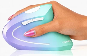 Ergonomic Mouse Vertical Wireless with 2.4GHz USB A Receiver | 4800 DPI Optical Tracking, 12 Months Battery Operated, Carpal Tunnel Mice, 6 Buttons, Quiet, for Laptop, PC - Green Purple Ergonomic Mouse Vertical Wireless with 2.4GHz USB A Receiver | 4800 DPI Optical Tracking, 12 Months Battery Operated, Carpal Tunnel Mice, 6 Buttons, Quiet, for Laptop, PC - Green Purple