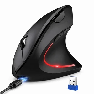 2.4G Wireless Ergonomic Vertical Mouse(USB Receiver, Rechargeable) | Multi-Device Connectivity, 6 Adjustable DPI up to 4800, Wireless Mouse for Laptop, Desktop, PC, 6 Buttons, Black 2.4G Wireless Ergonomic Vertical Mouse(USB Receiver, Rechargeable) | Multi-Device Connectivity, 6 Adjustable DPI up to 4800, Wireless Mouse for Laptop, Desktop, PC, 6 Buttons, Black