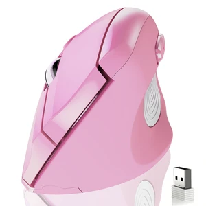 Ergonomic Wireless Mouse, 2.4G Optical Cordless, 800/1200/1600 DPI, Vertical Computer Mouse for Laptop, Mac, PC, Desktop (Right Hand, Large) - Pink Ergonomic Wireless Mouse, 2.4G Optical Cordless, 800/1200/1600 DPI, Vertical Computer Mouse for Laptop, Mac, PC, Desktop (Right Hand, Large) - Pink