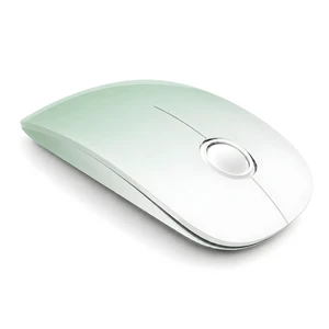 Wireless Mouse,Dual Bluetooth+2.4Ghz,Type C Charging,Green Gradient | 3-Device Switching, Quiet slim rechargeable mouse, 1600 DPI, Portable for laptops, MacBook, iPad, office, study and travel Wireless Mouse,Dual Bluetooth+2.4Ghz,Type C Charging,Green Gradient | 3-Device Switching, Quiet slim rechargeable mouse, 1600 DPI, Portable for laptops, MacBook, iPad, office, study and travel
