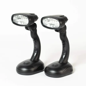 Set of 2 LED Black Desk Reading Lamp and Portable Study Lamp with 12 Led Bulbs and Bright Study Lamp for Work Station Illumination & Emergency Situations and Battery Operated Reading Lights Set of 2 LED Black Desk Reading Lamp and Portable Study Lamp with 12 Led Bulbs and Bright Study Lamp for Work Station Illumination & Emergency Situations and Battery Operated Reading Lights