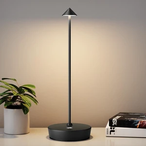 Rechargeable Cordless Table Lamp, Portable Powered LED Battery 6000mAh Metal USB Desk Lamp, 3 Levels Brightness Light for Restaurants Outdoor (Black) Rechargeable Cordless Table Lamp, Portable Powered LED Battery 6000mAh Metal USB Desk Lamp, 3 Levels Brightness Light for Restaurants Outdoor (Black)