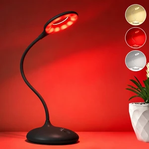 670nm Red Light Therapy Desk Lamp for Reading Sleep in Bedroom Dorm | Rechargeable Portable Bedside Lamp, 3 Color Modes, Zero Flicker Eye Protection, No Blue Light for Student Craft Room Office 670nm Red Light Therapy Desk Lamp for Reading Sleep in Bedroom Dorm | Rechargeable Portable Bedside Lamp, 3 Color Modes, Zero Flicker Eye Protection, No Blue Light for Student Craft Room Office