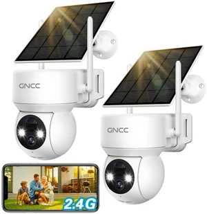 2Pack Solar Security Cameras, 2.4G WiFi & Color Night Vision | Solar Battery Power Cameras for Security, 360° View Pan/Tilt, 2-Way Audio, AI Human Detection, SD/Cloud Storage, Easy Setup 2Pack Solar Security Cameras, 2.4G WiFi & Color Night Vision | Solar Battery Power Cameras for Security, 360° View Pan/Tilt, 2-Way Audio, AI Human Detection, SD/Cloud Storage, Easy Setup