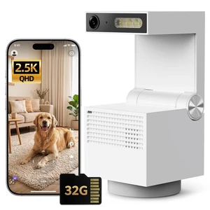 Genie S 2.5K Pet/Dog/Cat Camera, No Subscription Required, Built-in 32GB Storage, Phone APP, 2-Way Audio, 350° Pan&Tilt, Motion Detection, Privacy Mode, AI Tracking, Alexa & Google Assistant Genie S 2.5K Pet/Dog/Cat Camera, No Subscription Required, Built-in 32GB Storage, Phone APP, 2-Way Audio, 350° Pan&Tilt, Motion Detection, Privacy Mode, AI Tracking, Alexa & Google Assistant