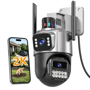 6MP Dual Lens Security Camera Outdoor for Home, 5G/2.4G WiFi | 130° Wide View + Pan/Tilt Camera, Auto Tracking, Color Night Vision, 2-Way Audio, IP66 Waterproof, SD/Cloud, Plug-in Power 6MP Dual Lens Security Camera Outdoor for Home, 5G/2.4G WiFi | 130° Wide View + Pan/Tilt Camera, Auto Tracking, Color Night Vision, 2-Way Audio, IP66 Waterproof, SD/Cloud, Plug-in Power